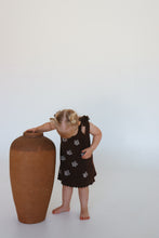 Load image into Gallery viewer, Daisy Shoulder Tie Knit Dress - Espresso