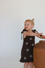 Load image into Gallery viewer, Daisy Shoulder Tie Knit Dress - Espresso