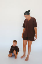 Load image into Gallery viewer, Ladies Knit Button Up - Espresso