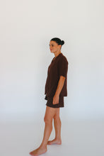 Load image into Gallery viewer, Ladies Knit Button Up - Espresso