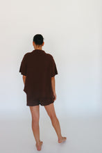 Load image into Gallery viewer, Ladies Knit Scallop Shorts - Espresso