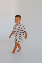 Load image into Gallery viewer, Espresso Stripe - Button Down Set