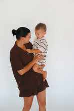 Load image into Gallery viewer, Espresso Stripe - Button Down Set