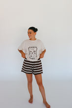 Load image into Gallery viewer, Ladies &#39;Favourite Days&#39; Tee - Cream &amp; Brown
