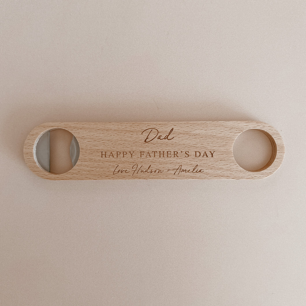 Personalised Wooden Bottle Opener