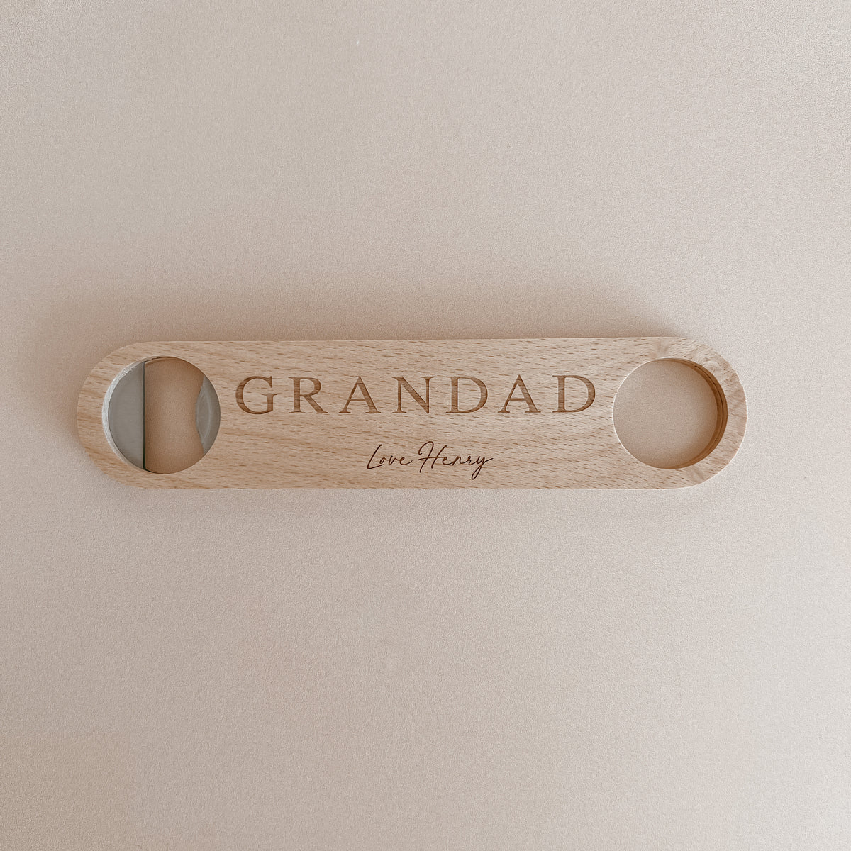 Personalised Wooden Bottle Opener