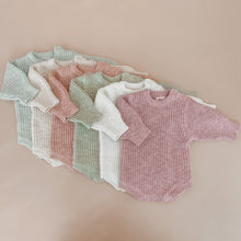 Load image into Gallery viewer, Chunky Knit Romper - Honey