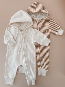 'Little Love' Hoodie Zip Romper (2 Colours)