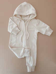 'Little Love' Hoodie Zip Romper (2 Colours)