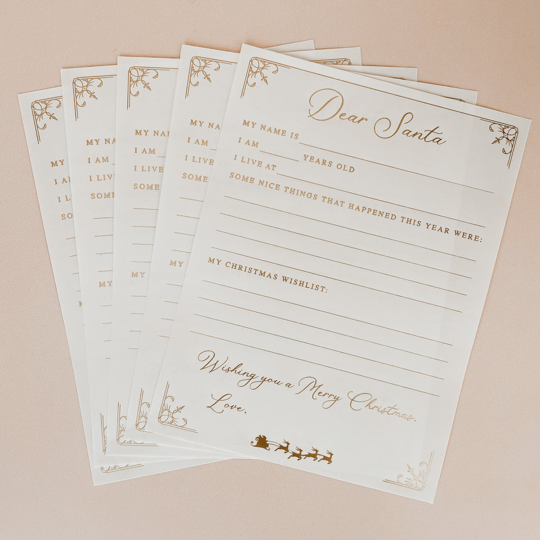 'Dear Santa' Letter - 5 Pack