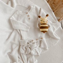 Load image into Gallery viewer, Honey Bee Crochet Rattle