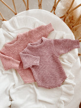 Load image into Gallery viewer, Chunky Knit Romper - Lilac