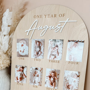 'One Year Of' Personalised First Birthday Board