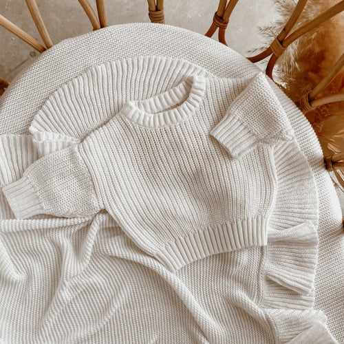 Mini Knit Sweater - Milk