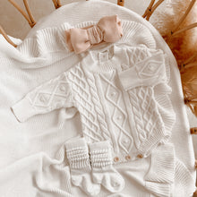 Load image into Gallery viewer, Long Sleeve Cable Knit Romper