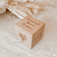 Load image into Gallery viewer, Personalised Baby Keepsake Cube