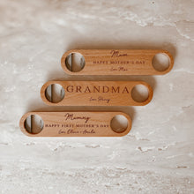 Load image into Gallery viewer, Personalised Wooden Bottle Opener - Mother&#39;s Day