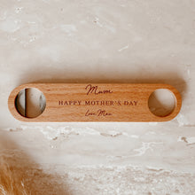 Load image into Gallery viewer, Personalised Wooden Bottle Opener - Mother&#39;s Day