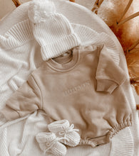 Load image into Gallery viewer, Personalised Long Sleeve Bubble Romper - Fawn