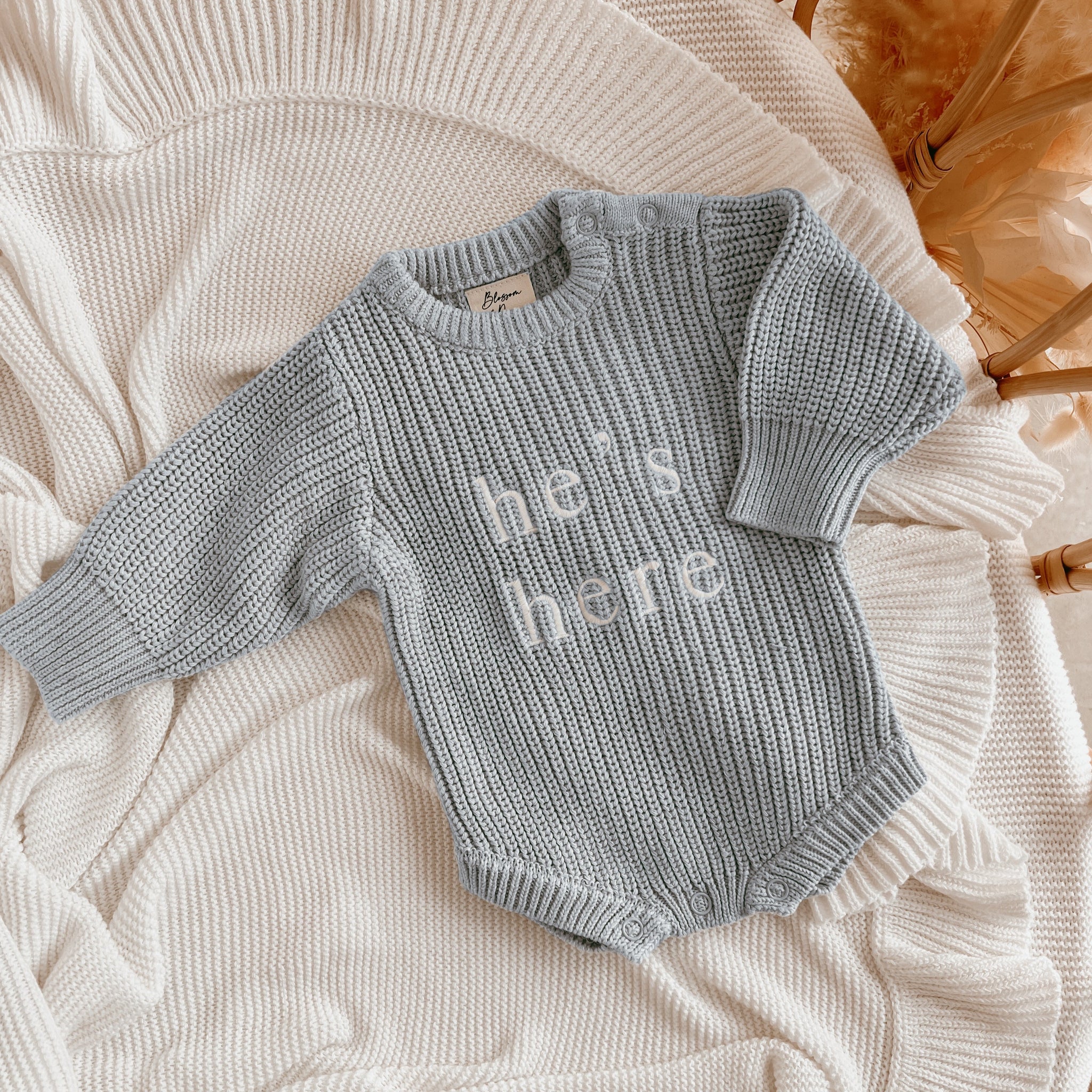 A Little Hunny Is On The Way Custom Announcement Baby Onesie® - Personalized Pooh Bear Bodysuit - Natural Coming Soon Onesie