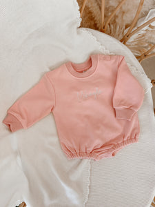 Personalised Long Sleeve Bubble Romper - Fairy Floss