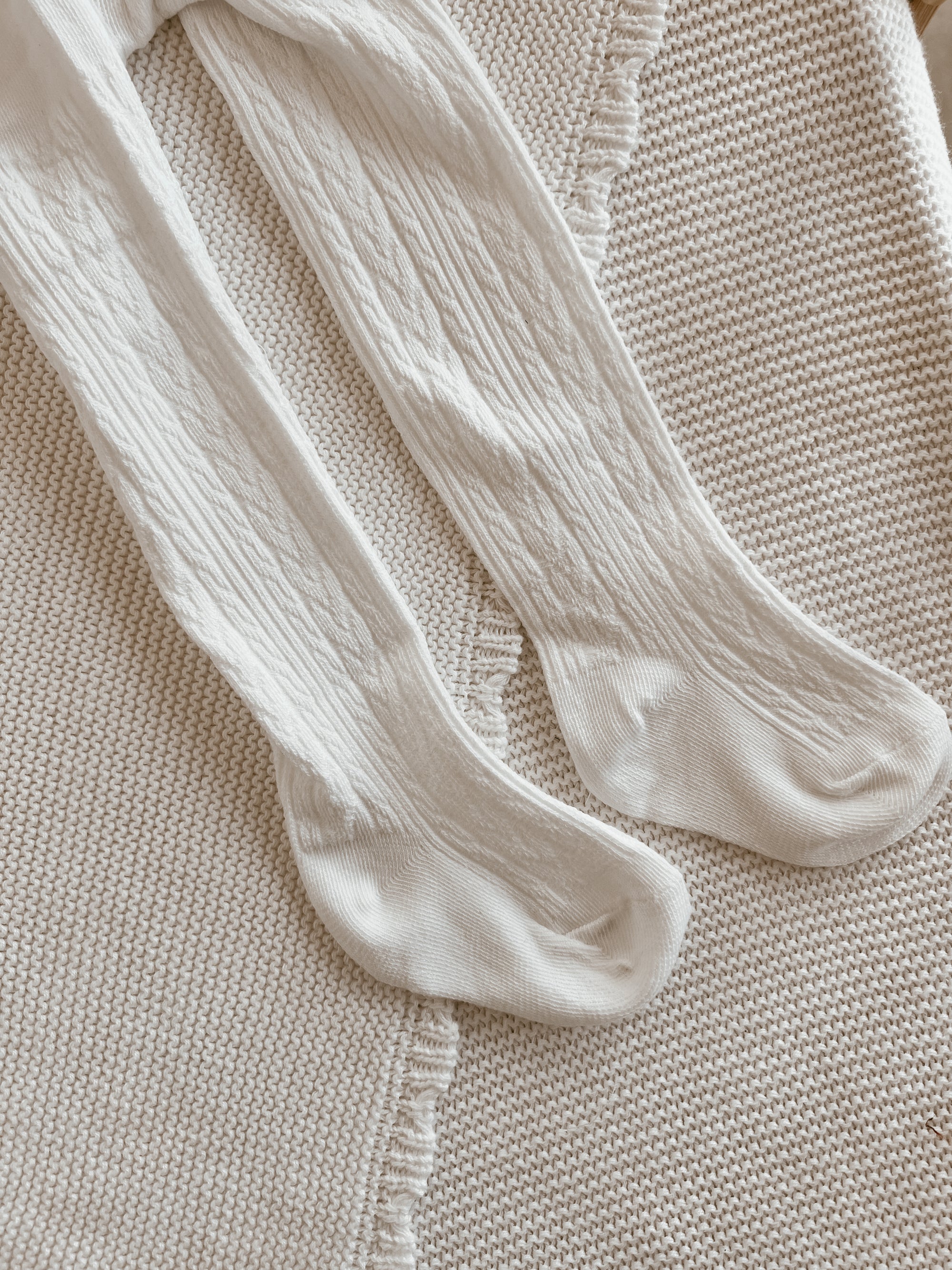Milk Knitted Stockings