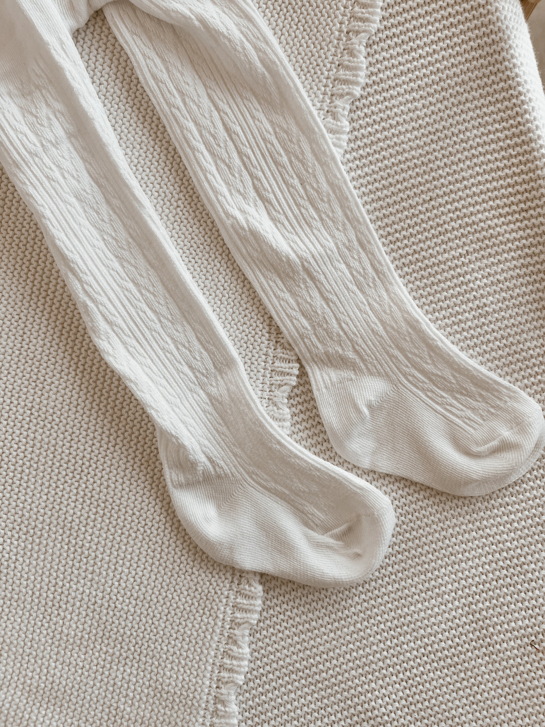 Milk Knitted Stockings