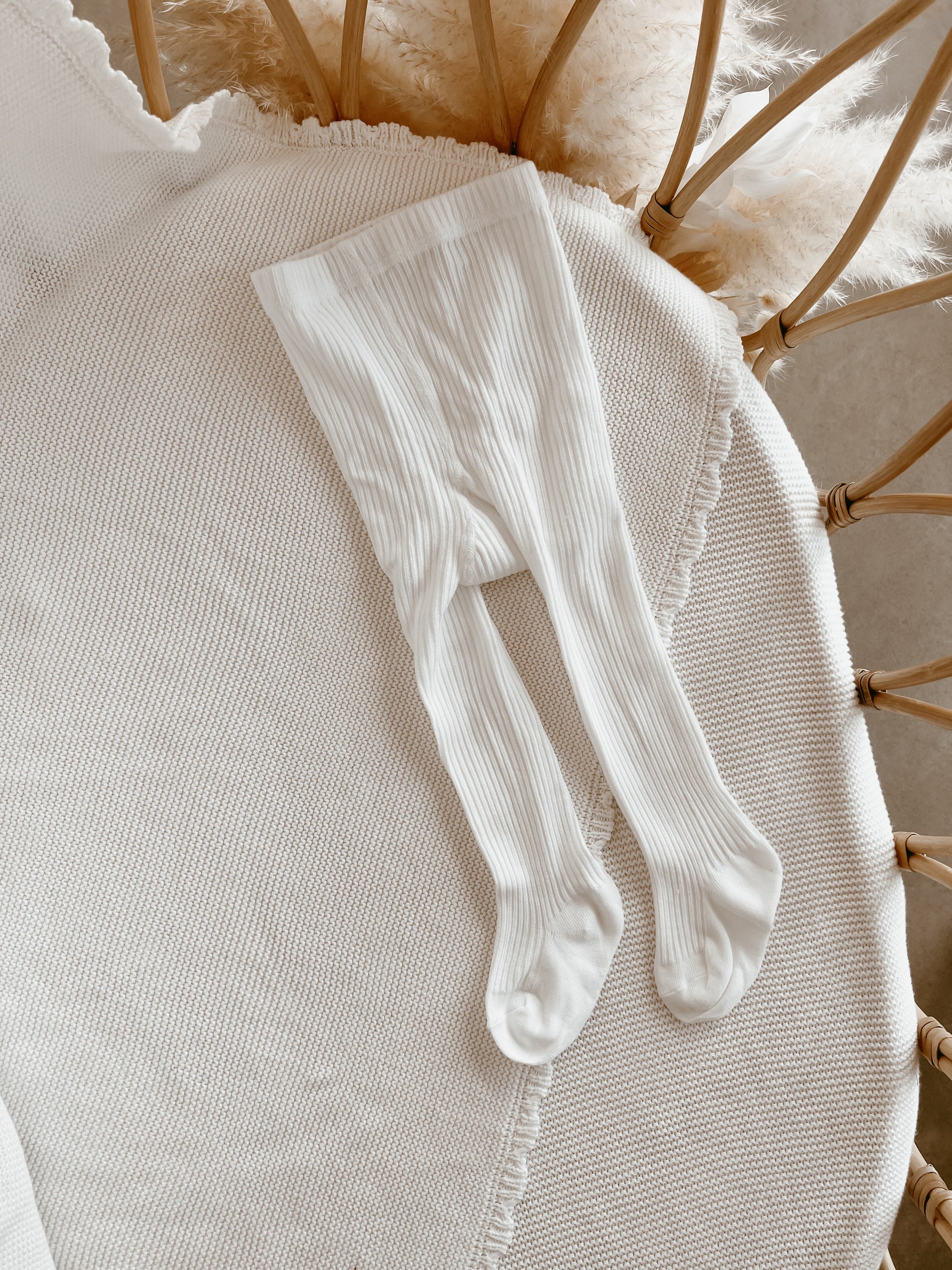 Milk Knitted Stockings