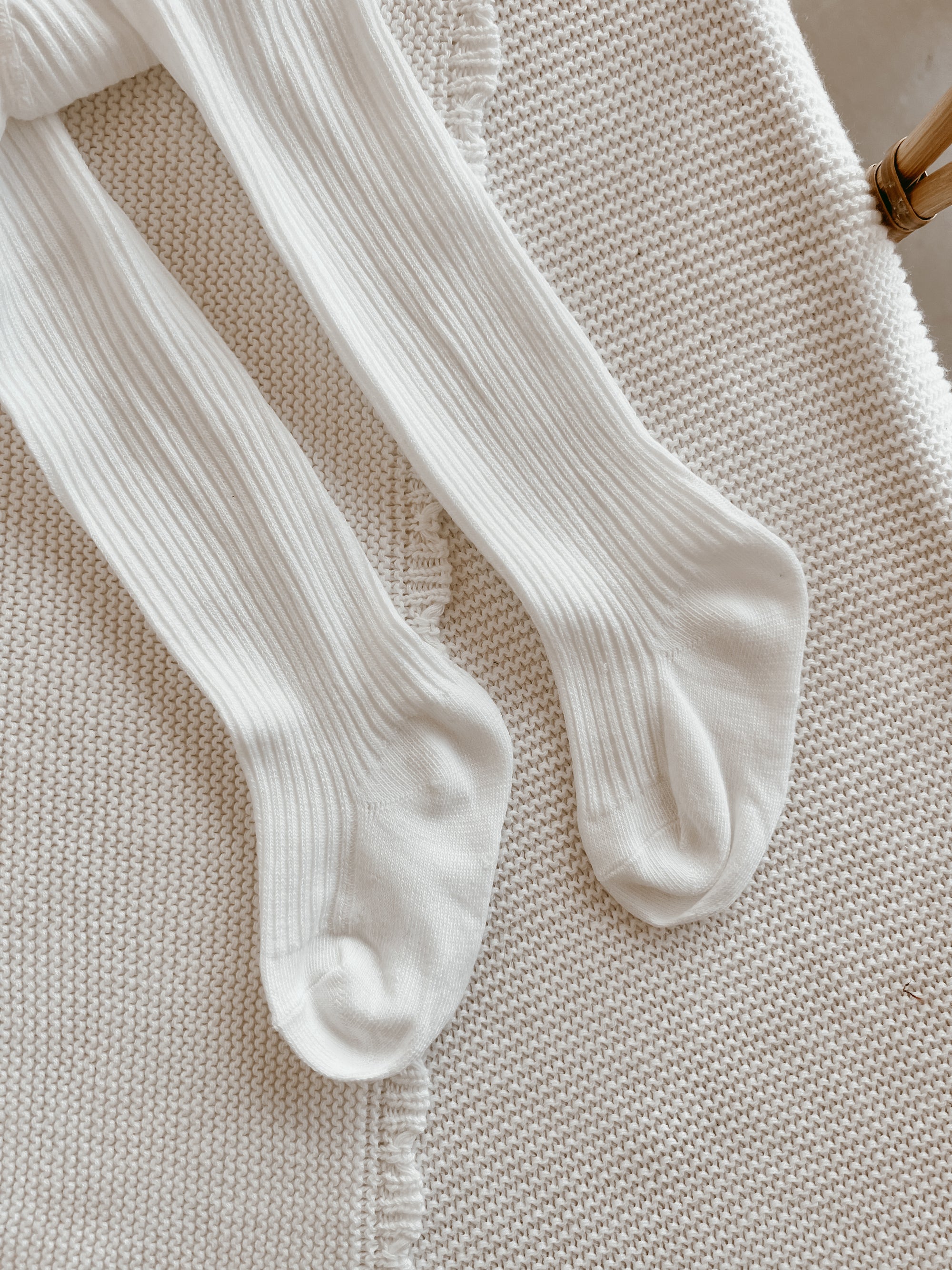 Milk Knitted Stockings