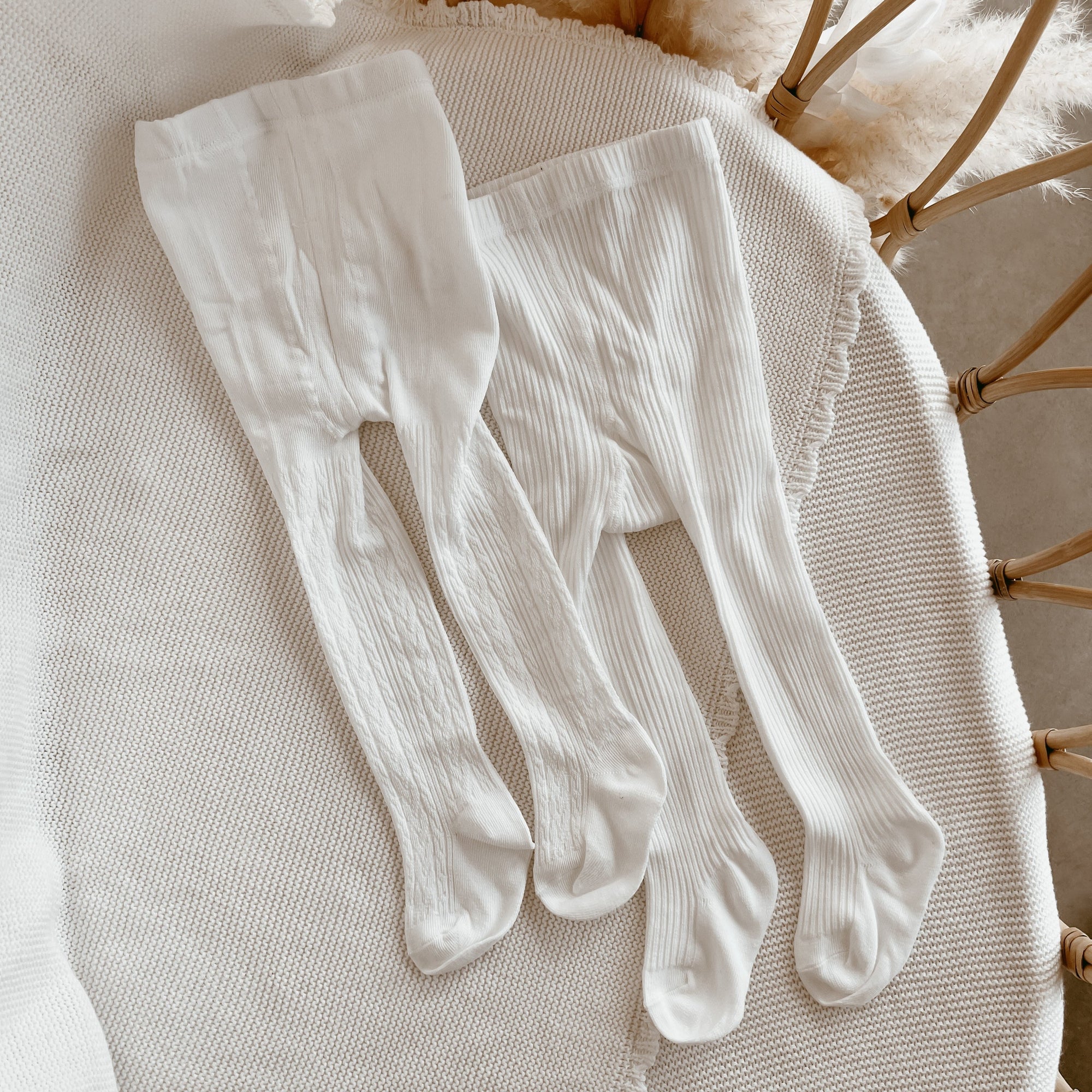Milk Knitted Stockings