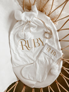 Personalised Holiday Velvet Stocking
