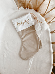 Personalised Holiday Velvet Stocking