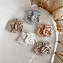 Load image into Gallery viewer, Mini Knit Booties - Powder Blue
