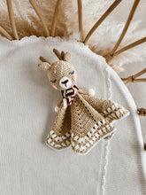 Load image into Gallery viewer, Reindeer Crochet Lovey Comforter