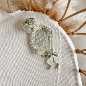 Chunky Knit Bonnet - Pear - PRE ORDER - Est. Dispatch Date Mid-June
