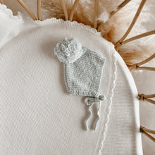 Load image into Gallery viewer, Chunky Knit Bonnet - Periwinkle Blue