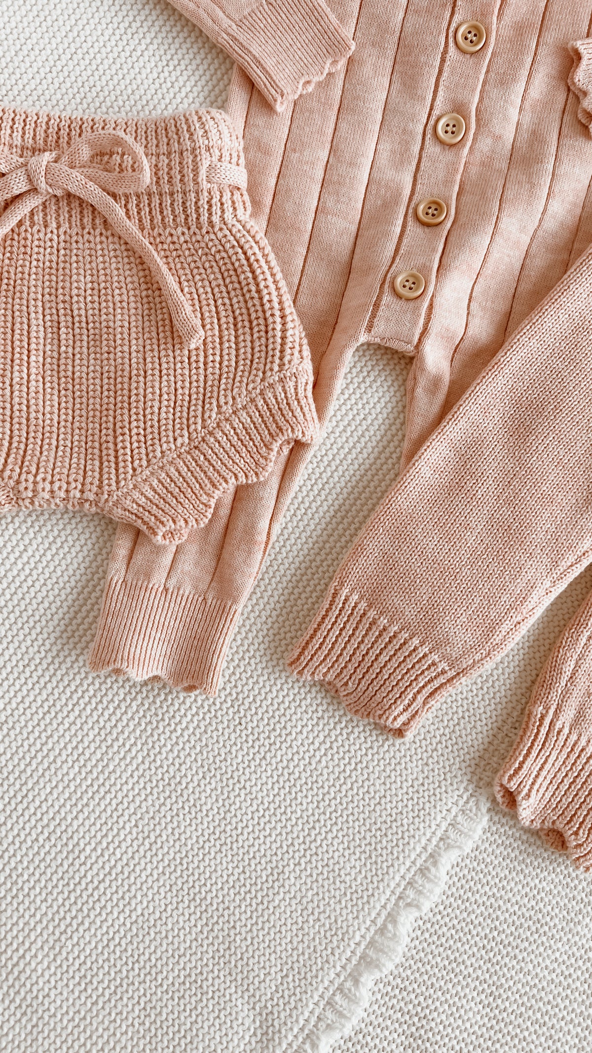 Ribbed Knit Romper - Pink Lemonade