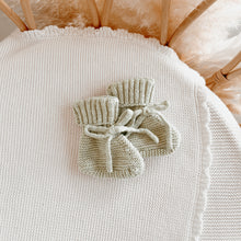 Load image into Gallery viewer, Chunky Knit Booties - Pear - PRE ORDER - Est. Dispatch Date Mid-June