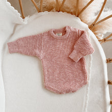 Load image into Gallery viewer, Chunky Knit Romper - Blush