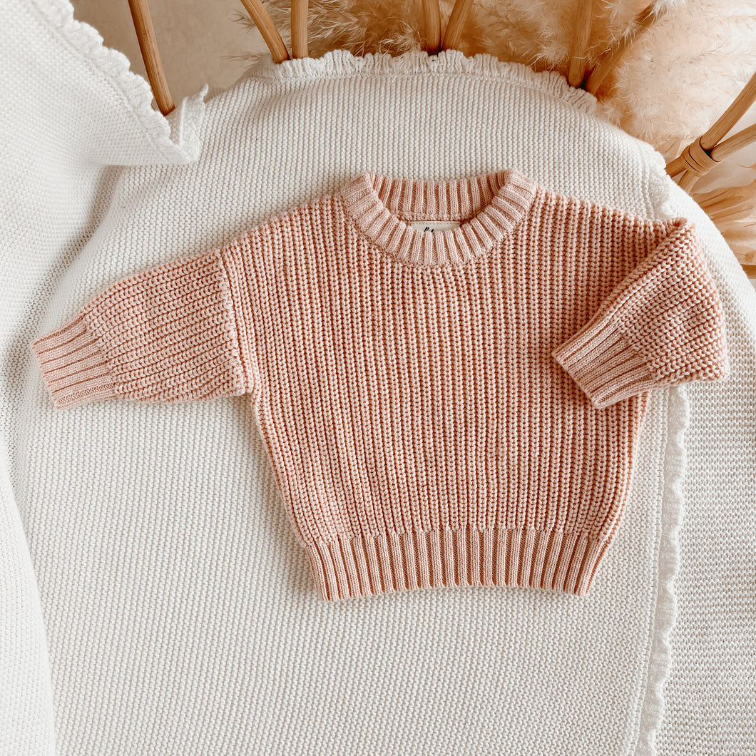 Mini Knit Sweater - Pink Lemonade