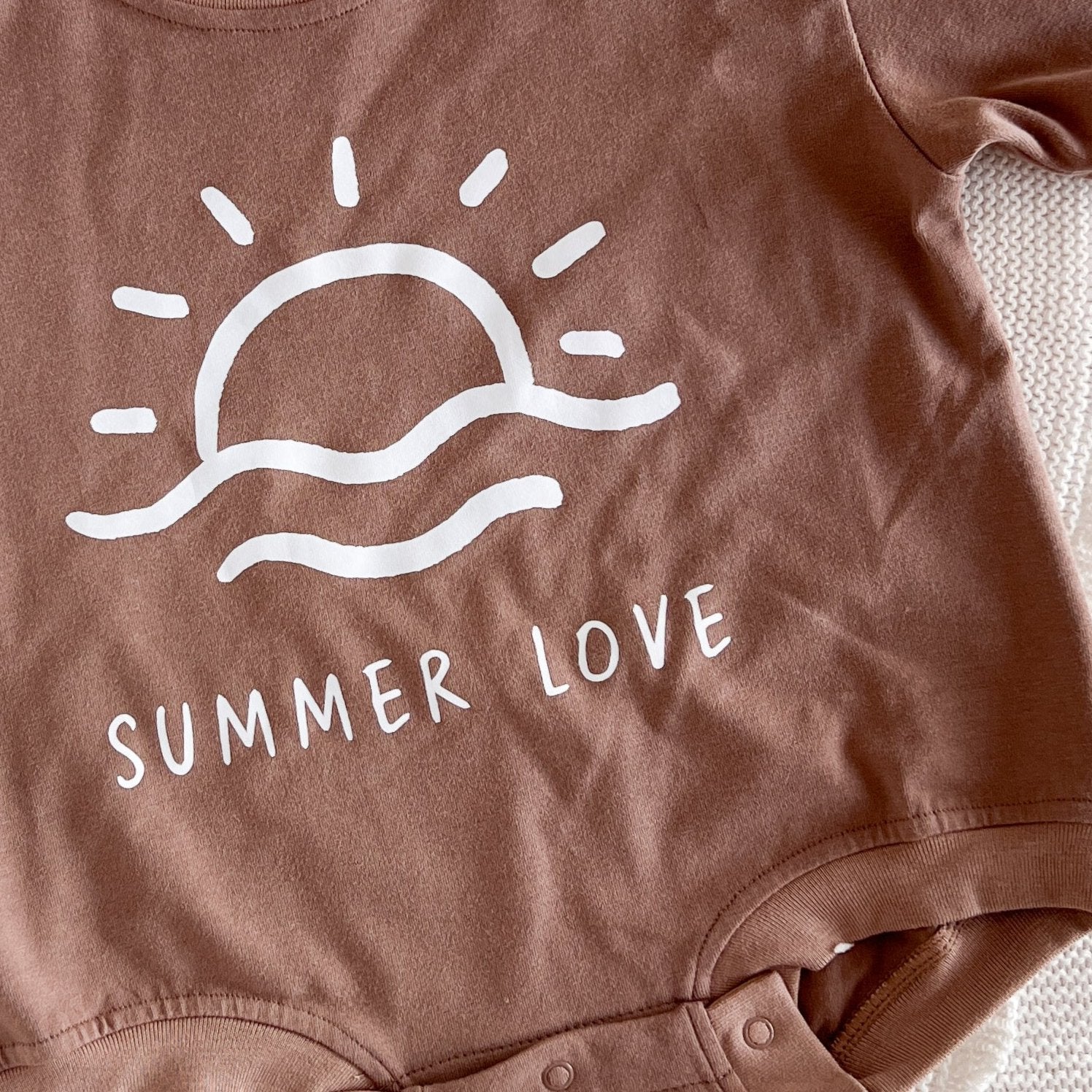 Chocolate 'Summer Love' Oversized Slouch Romper