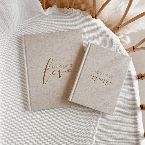 Hello Little Bundle - Sand Linen