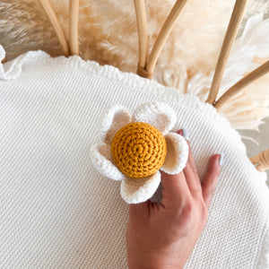 Daisy Crochet Rattle