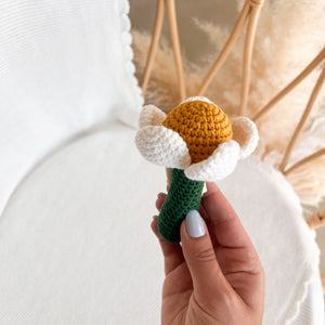 Daisy Crochet Rattle