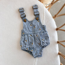 Load image into Gallery viewer, Denim Bee Overalls - Blue - PRE ORDER - Est. Dispatch Date Early May