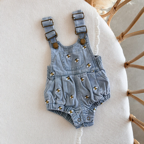 Denim Bee Overalls - Blue - PRE ORDER - Est. Dispatch Date Early May