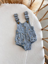Load image into Gallery viewer, Denim Bee Overall Bundle - Blue