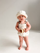 Load image into Gallery viewer, Denim Bee Overalls - Cream - PRE ORDER - Est. Dispatch Date Early May