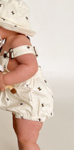 Load image into Gallery viewer, Denim Bee Overalls - Cream - PRE ORDER - Est. Dispatch Date Early May