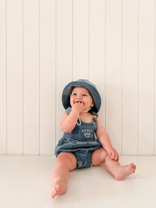 Corduroy 'Little Love Club' Bucket Hat - Blue